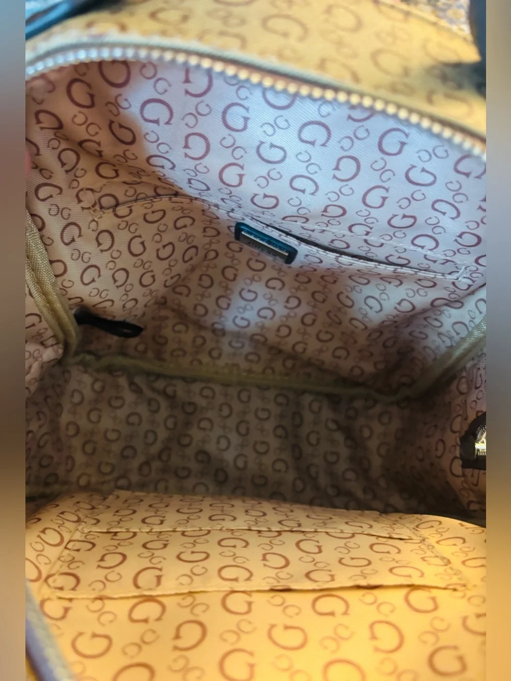GUESS Los Angeles Monogram Mini Backpack
